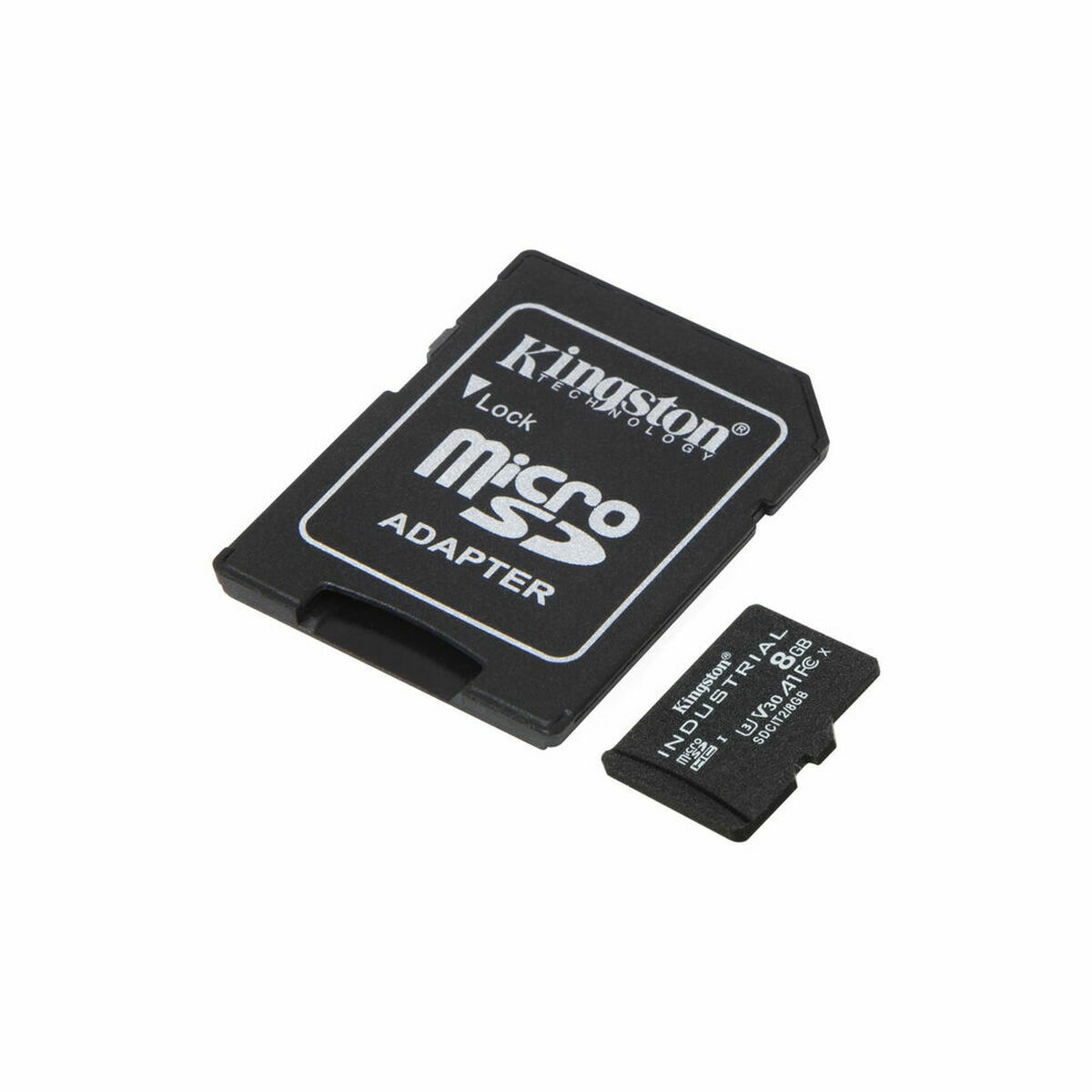 Micro SD Memory Card with Adaptor Kingston SDCIT/8GB 8 GB Black