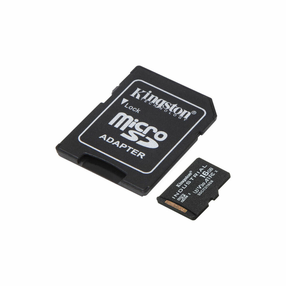 Micro SD Memory Card with Adaptor Kingston Industrial 16GB 16 GB