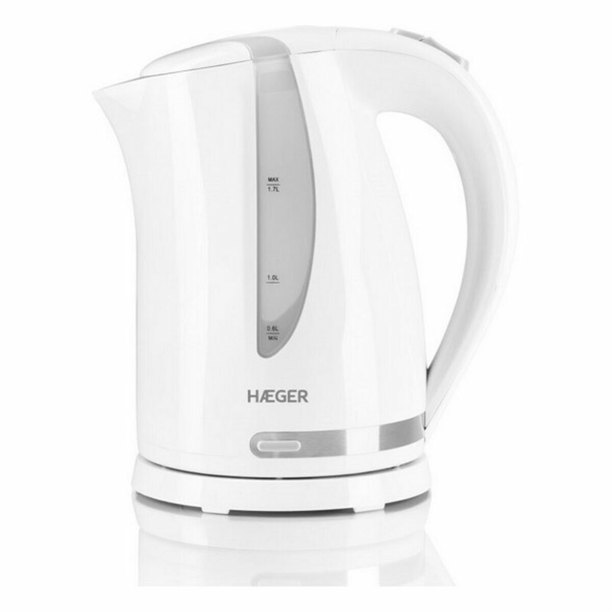 Kettle Haeger EK-22W.022A Stainless steel White 2200 W 1,7 L Kettle Haeger EK-22W.022A Stainless steel White 2200 W 1,7 L