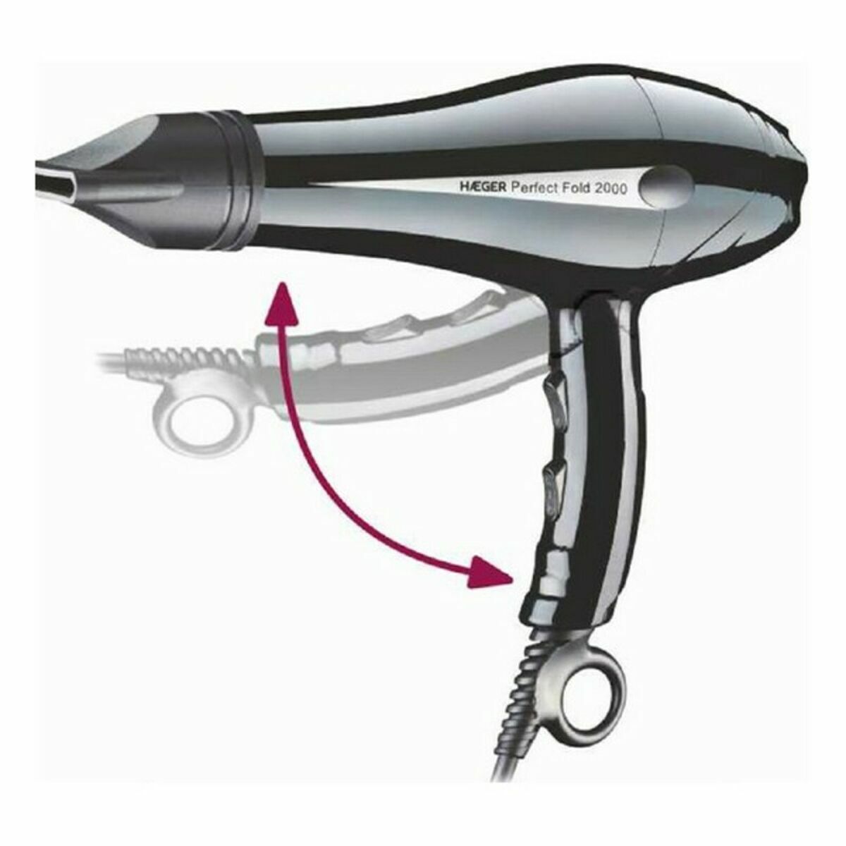 Hairdryer Haeger HD-200.012A 2000W Black 2000 W