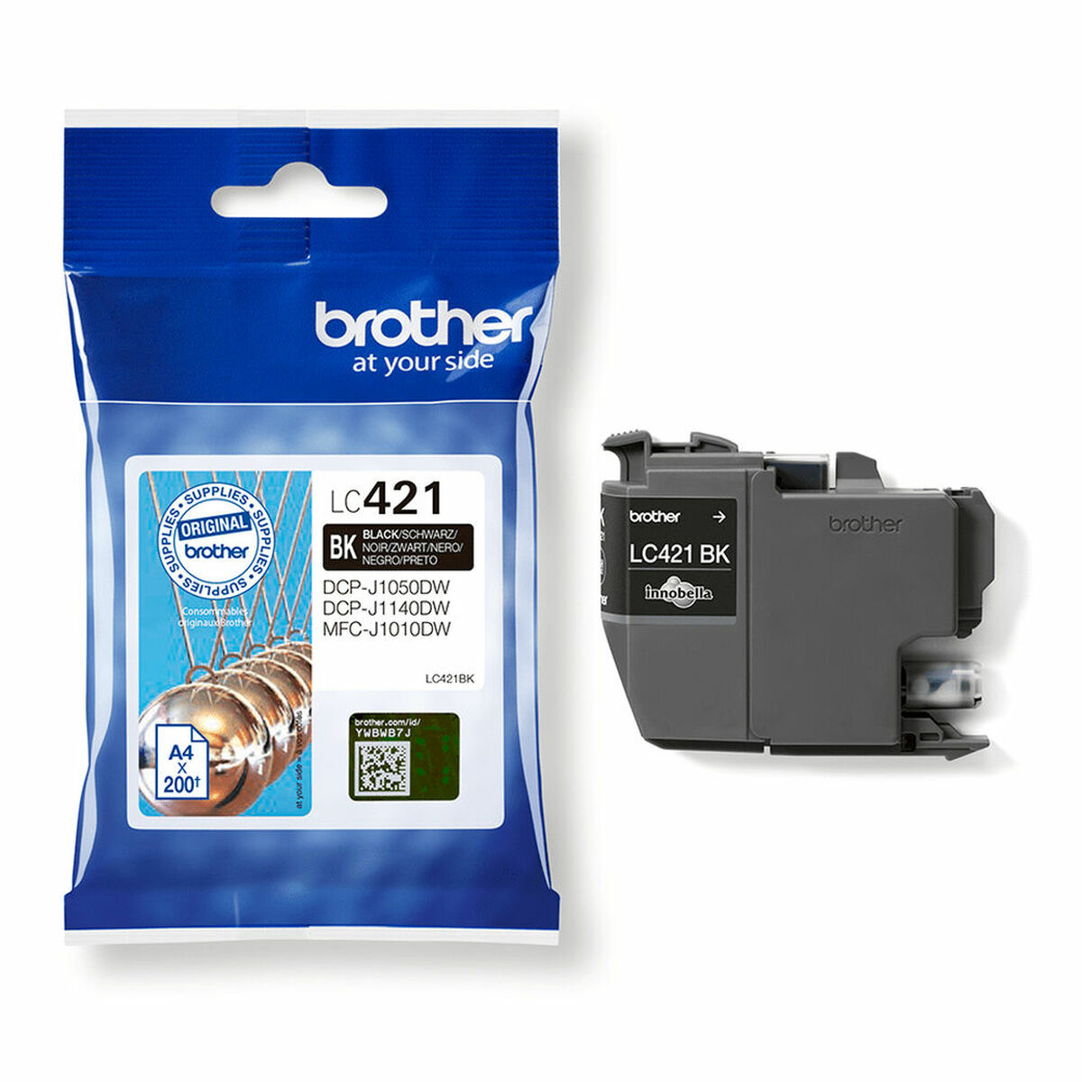Original Ink Cartridge Brother LC421BK Black