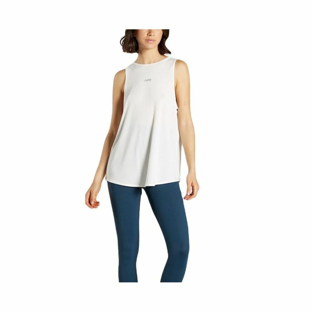 Women’s Sleeveless T-shirt Ditchil Aria White