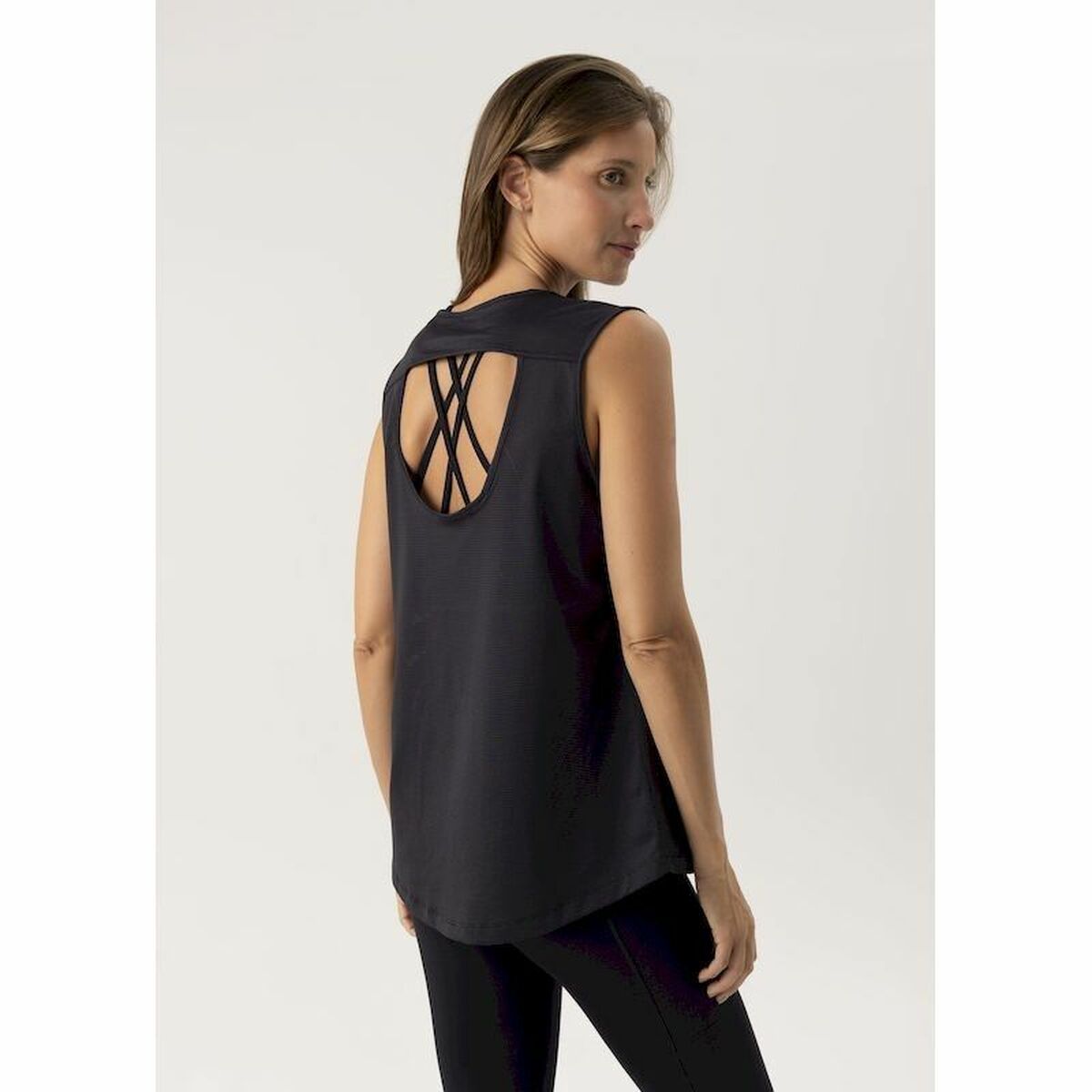 Women’s Sleeveless T-shirt Ditchil Aria Black