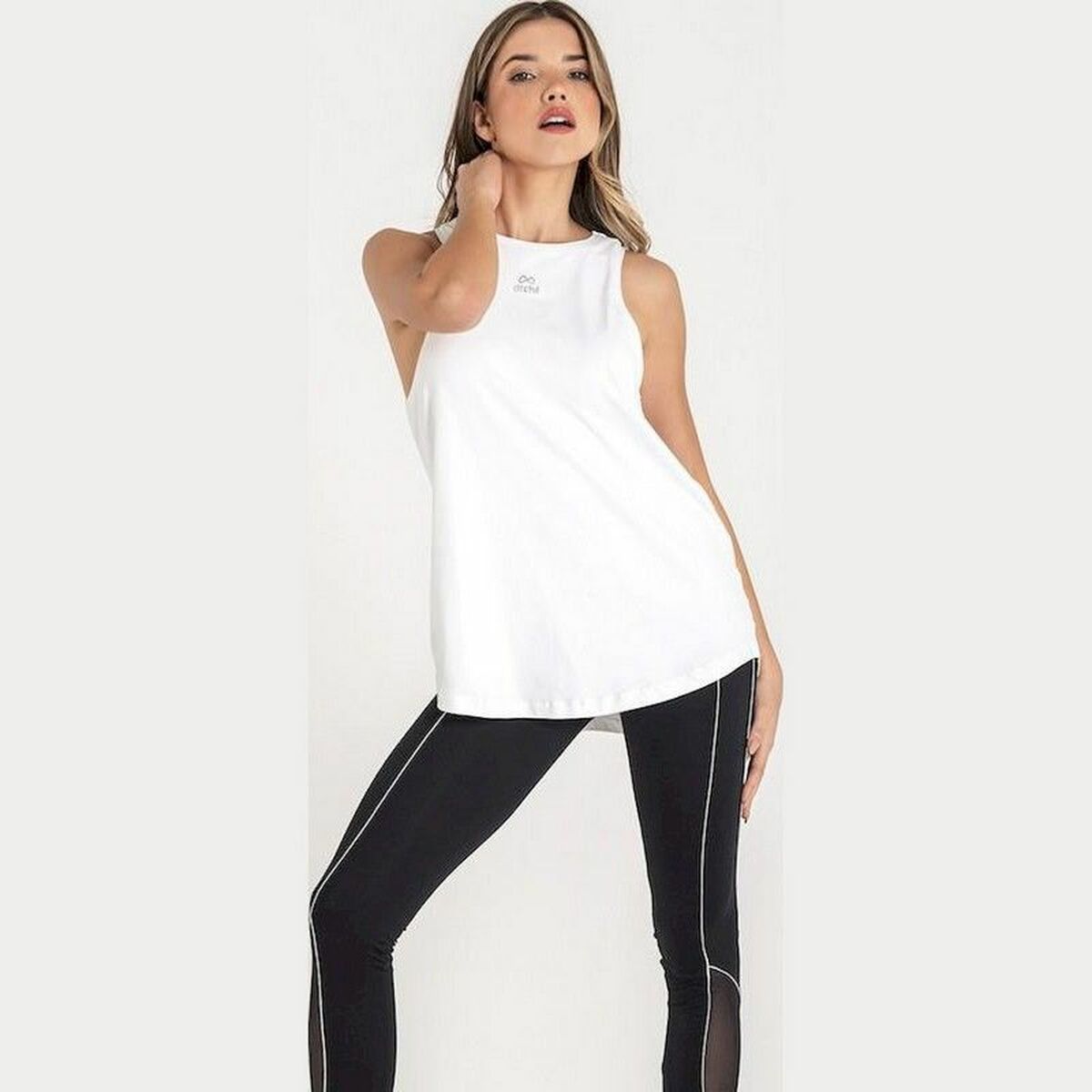 Women’s Sleeveless T-shirt Ditchil Dictchil Tank Top Energy Mujer White