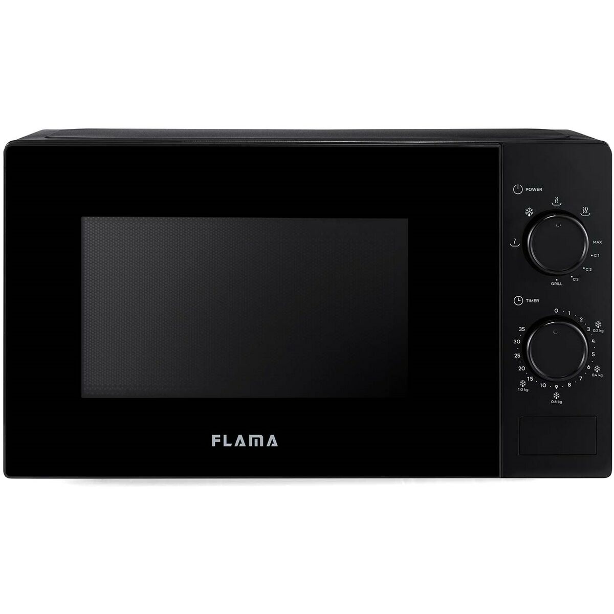 Microwave with Grill Flama 1889FL Black 700 W 20 L Microwave with Grill Flama 1889FL Black 700 W 20 L