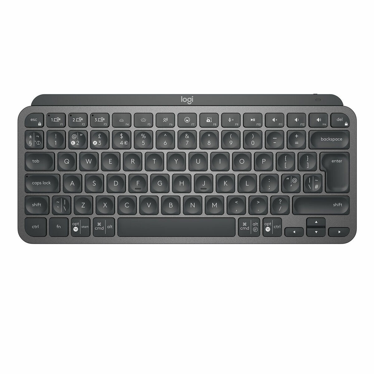 Keyboard Logitech 920-010498 Bluetooth Black English EEUU Grey Graphite QWERTY Keyboard Logitech 920-010498 Bluetooth Black English EEUU Grey Graphite QWERTY