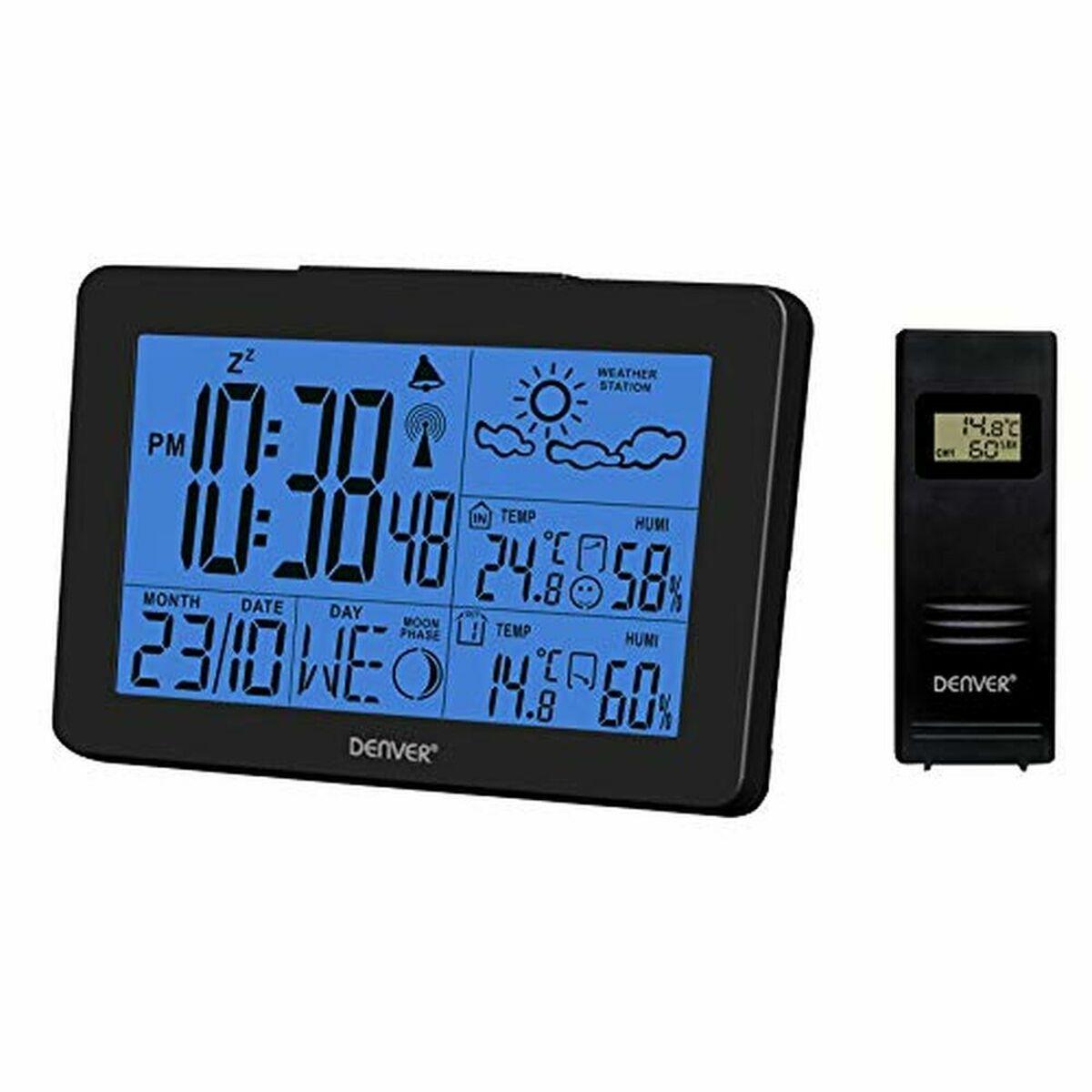Multi-function Weather Station Denver Electronics WS-530 Black Multi-function Weather Station Denver Electronics WS-530 Black