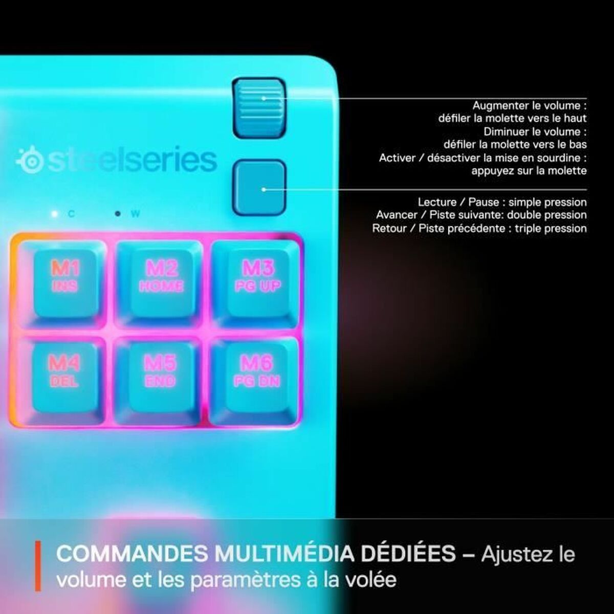 Keyboard SteelSeries Apex 3 TKL Blue