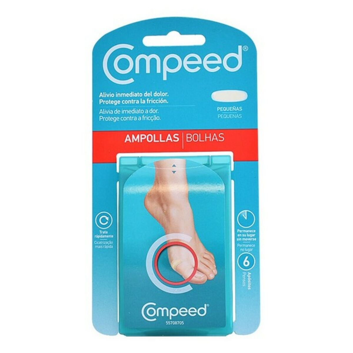 Anti-Blisters for Feet Compeed (6 uds) Anti-Blisters for Feet Compeed (6 uds)