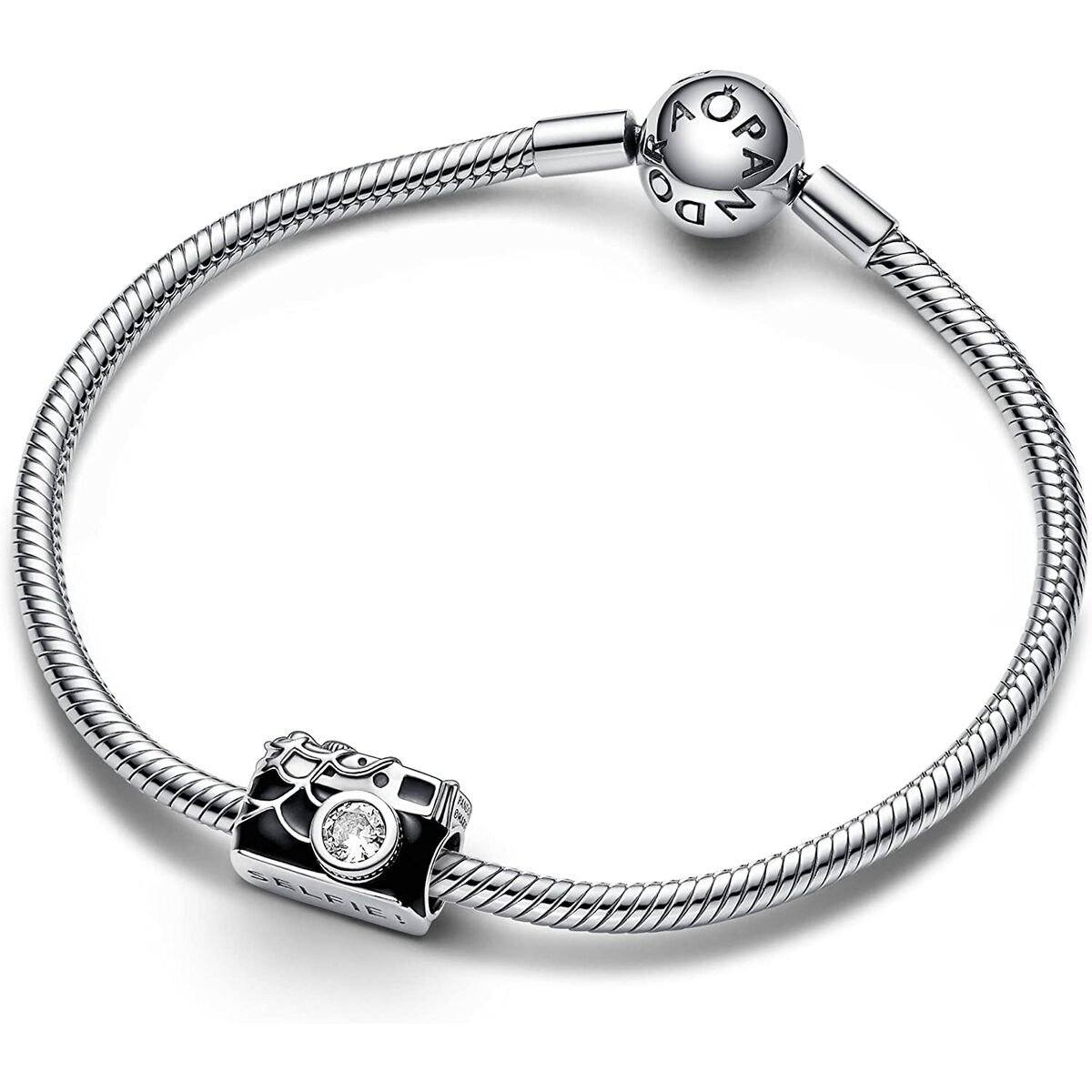 Woman’s charm link Pandora SPIDER-MAN CAMERA SELFIE