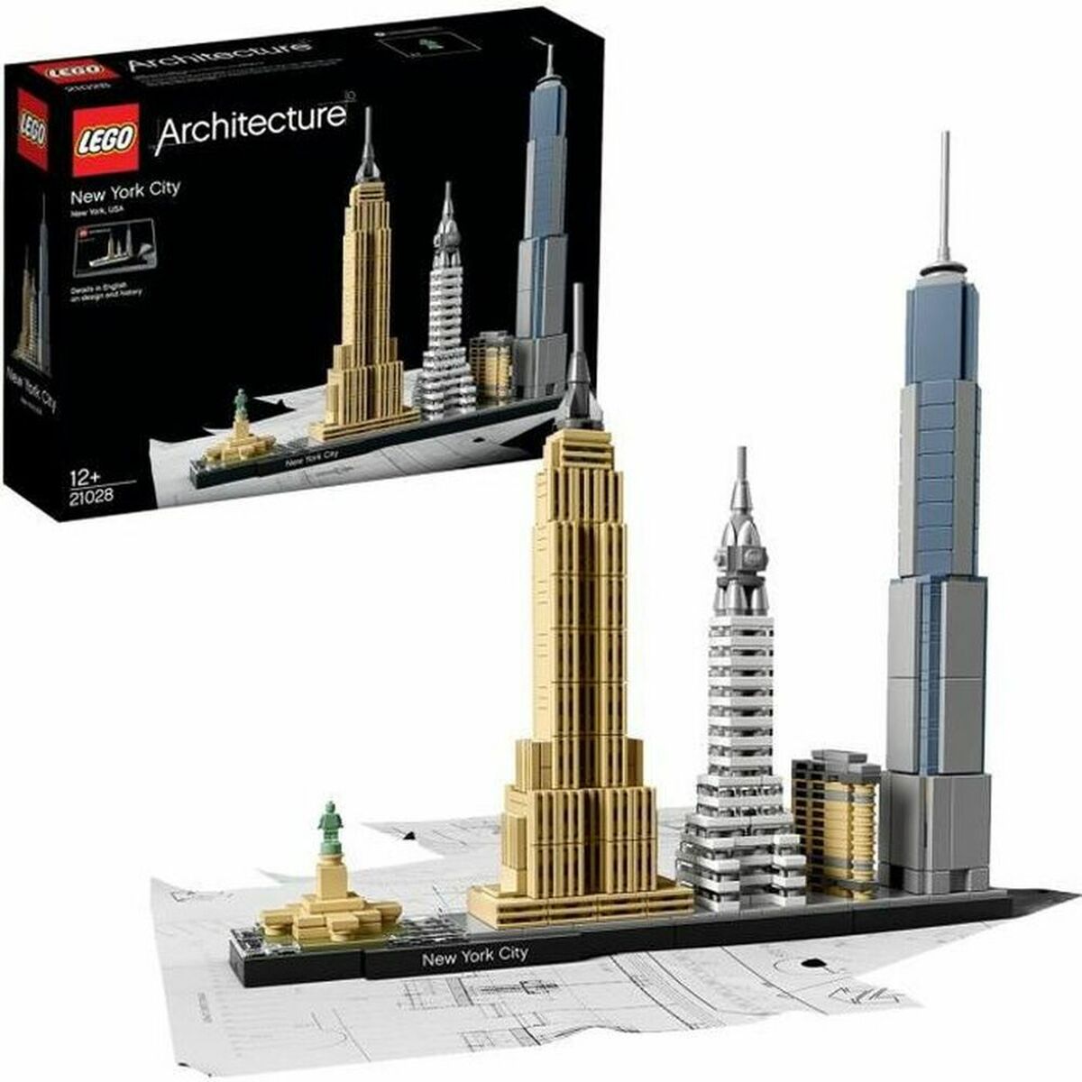 Construction set Lego Architecture 21028 New York Multicolour 600 Pieces Construction set Lego Architecture 21028 New York Multicolour 600 Pieces