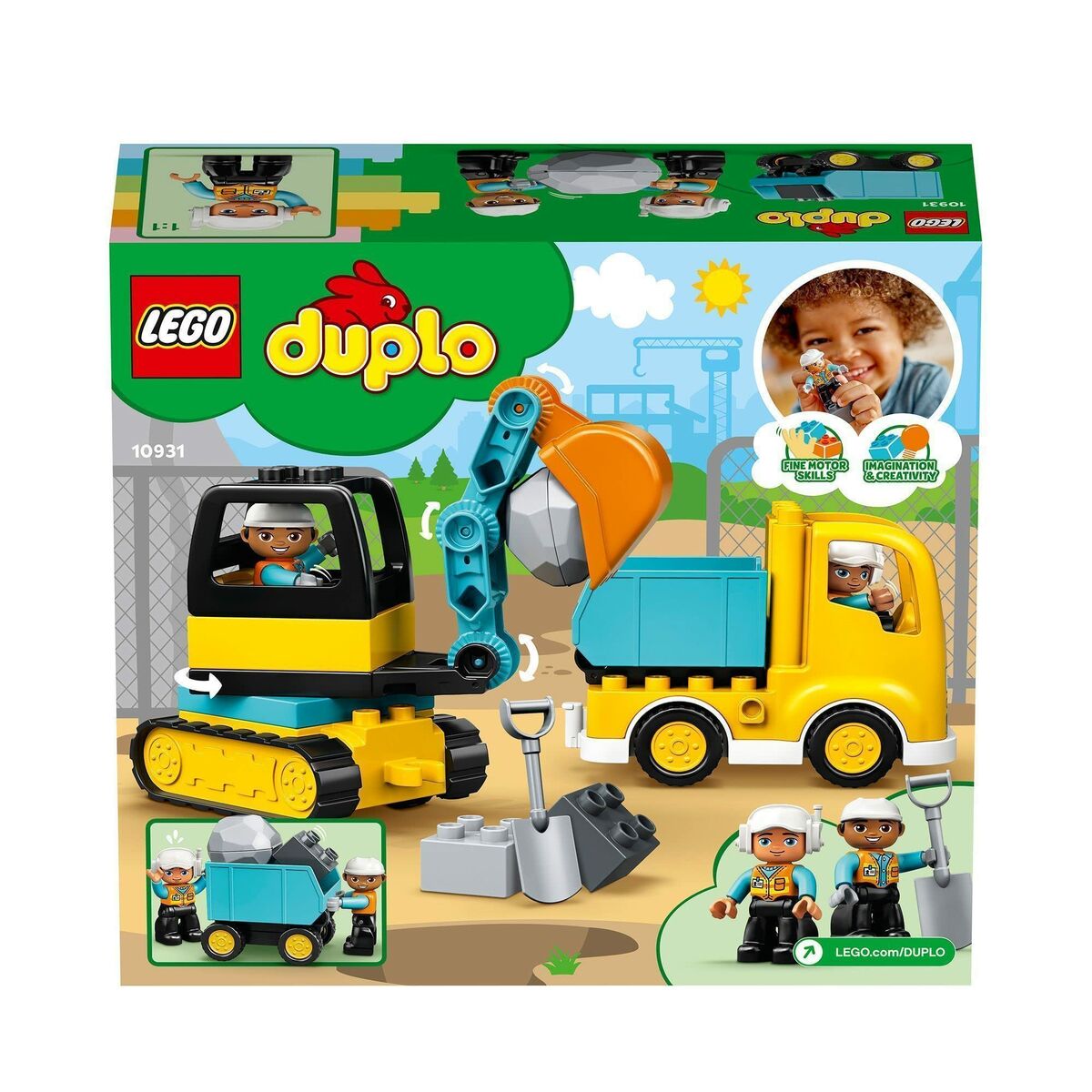 Construction set Lego Camin y excavadora sobre orugas 20 Pieces