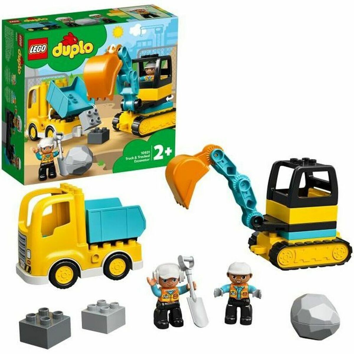 Construction set Lego Camin y excavadora sobre orugas 20 Pieces