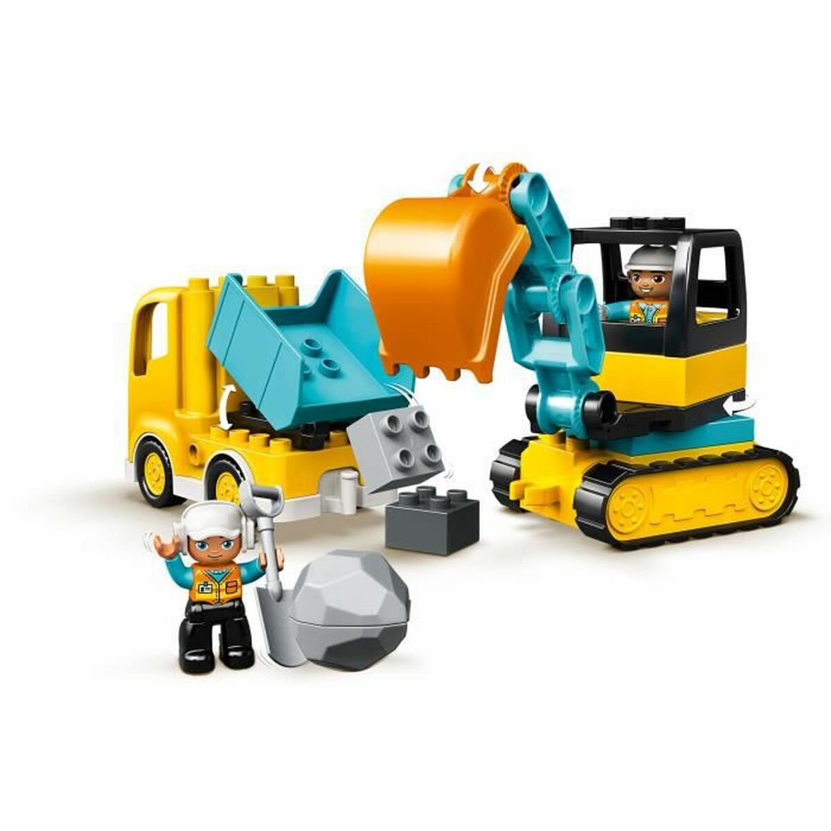 Construction set Lego Camin y excavadora sobre orugas 20 Pieces