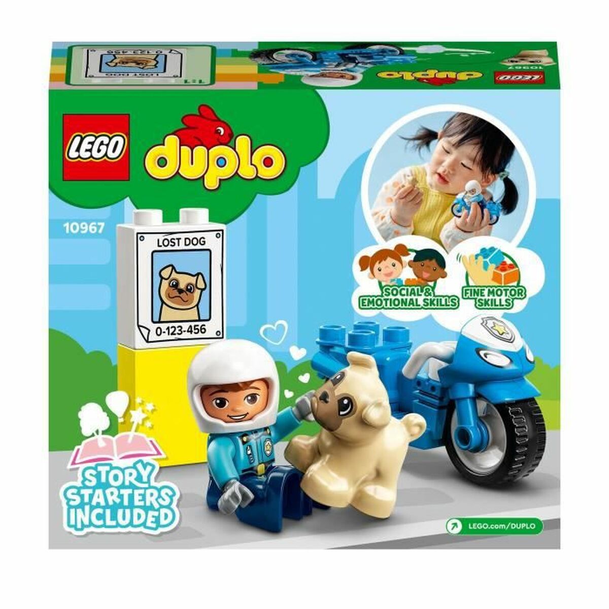 Construction set Lego 10967 DUPLO The Police Motorcycle Multicolour