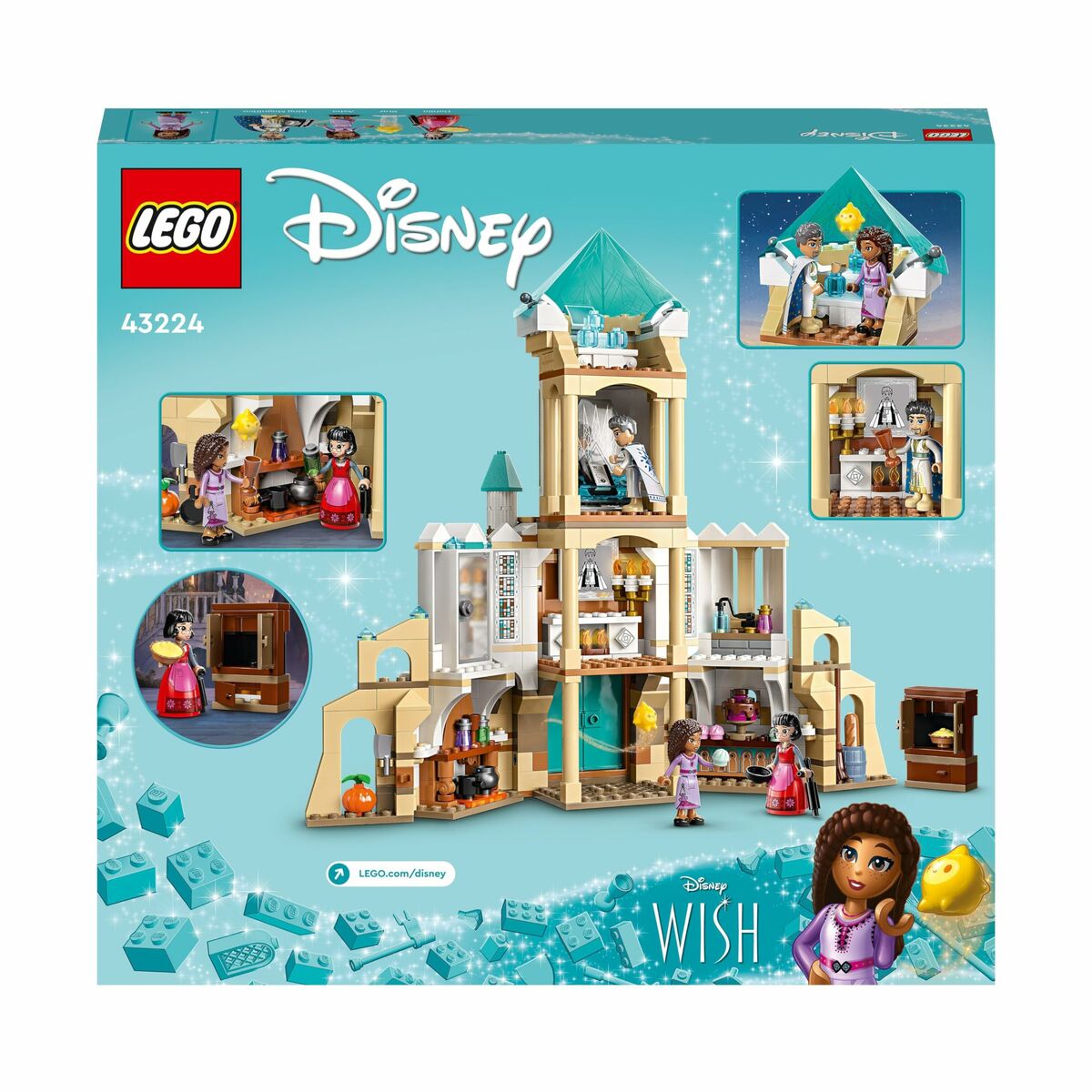 Construction set Lego Disney Wish 43224 King Magnifico’s Castle 613 Pieces