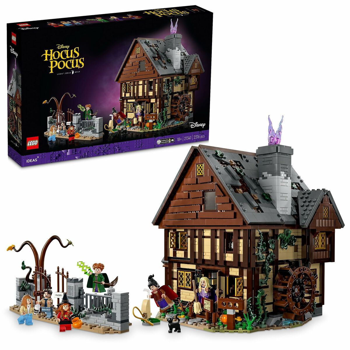 Construction set Lego Disney Hocus Pocus – Sanderson Sisters’ Cottage 21341 2316 Pieces