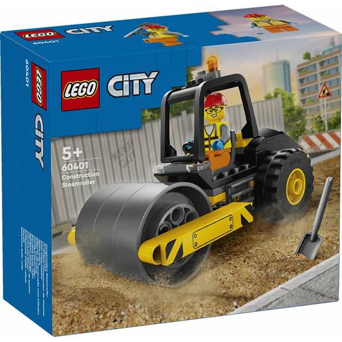 Construction set Lego 60401 – Construction Steamroller Multicolour 78 Pieces