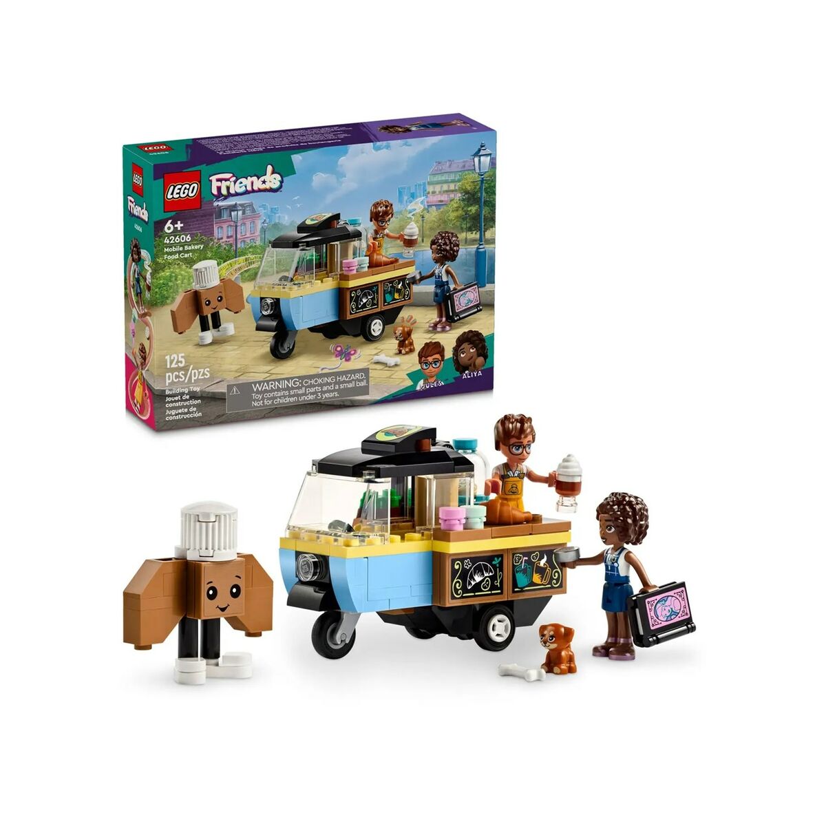Construction set Lego Carro de Comida de Panadera Mvil Multicolour 125 Pieces