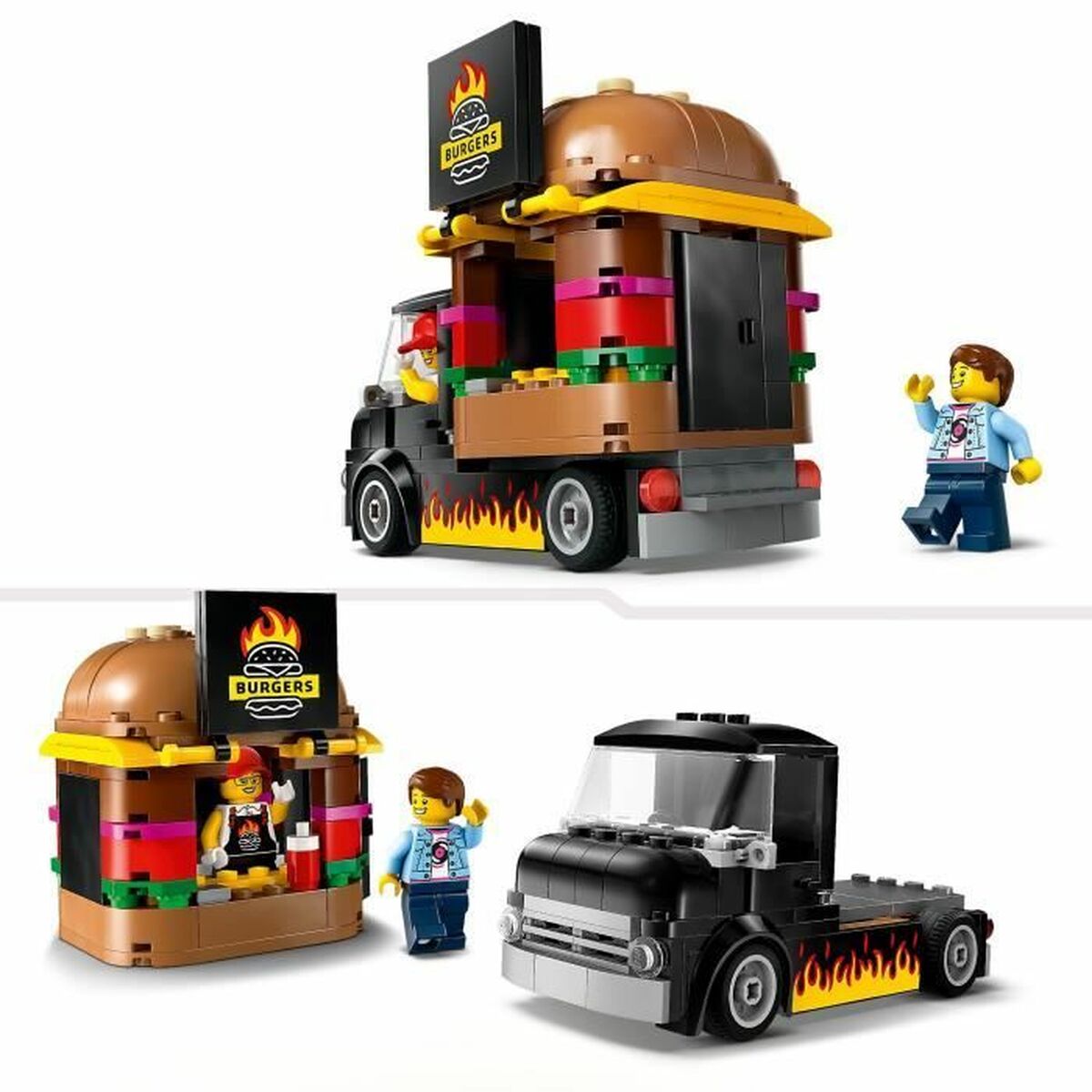Construction set Lego 60404 Hamburger truck Multicolour