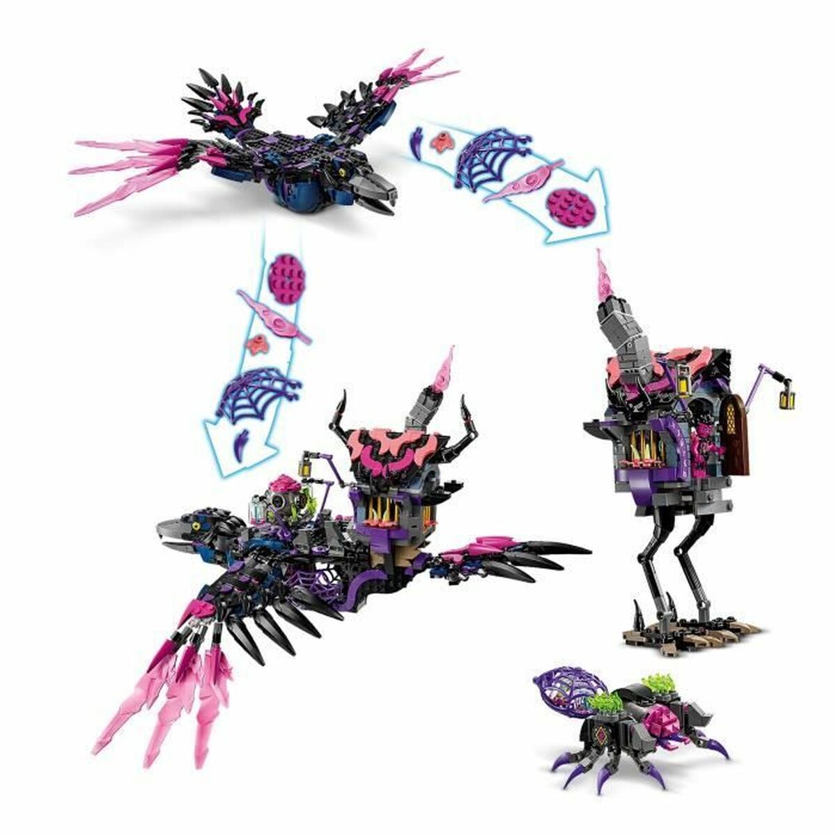 Construction set Lego Nightmare Witch’s Midnight Raven Multicolour