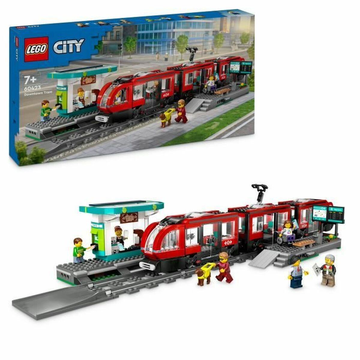Construction set Lego 60423 Downtown Tram and Station Multicolour Construction set Lego 60423 Downtown Tram and Station Multicolour