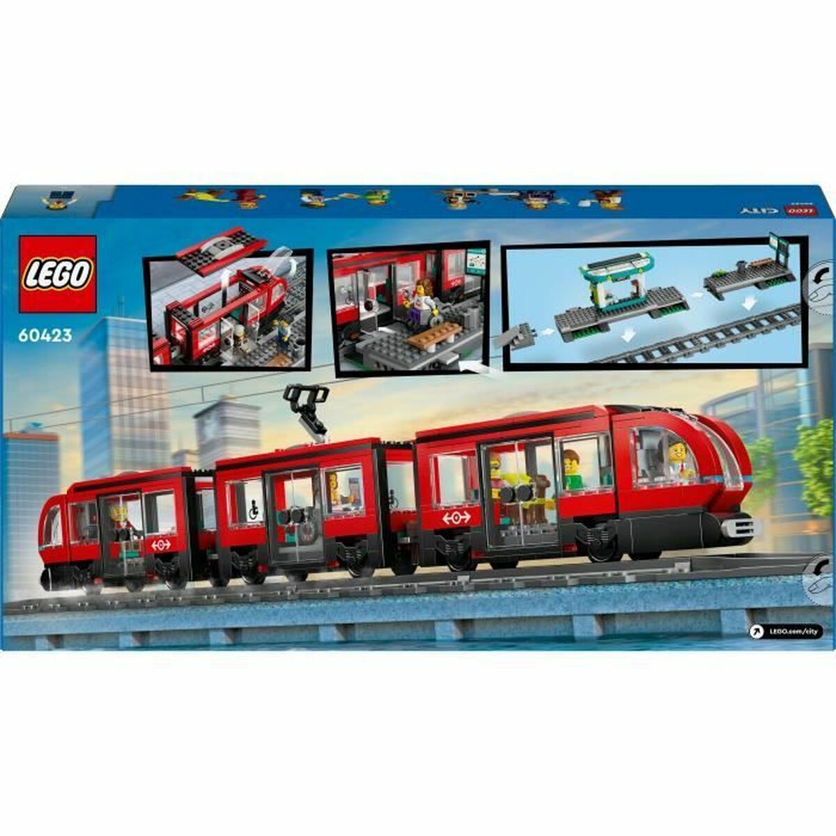 Construction set Lego 60423 Downtown Tram and Station Multicolour