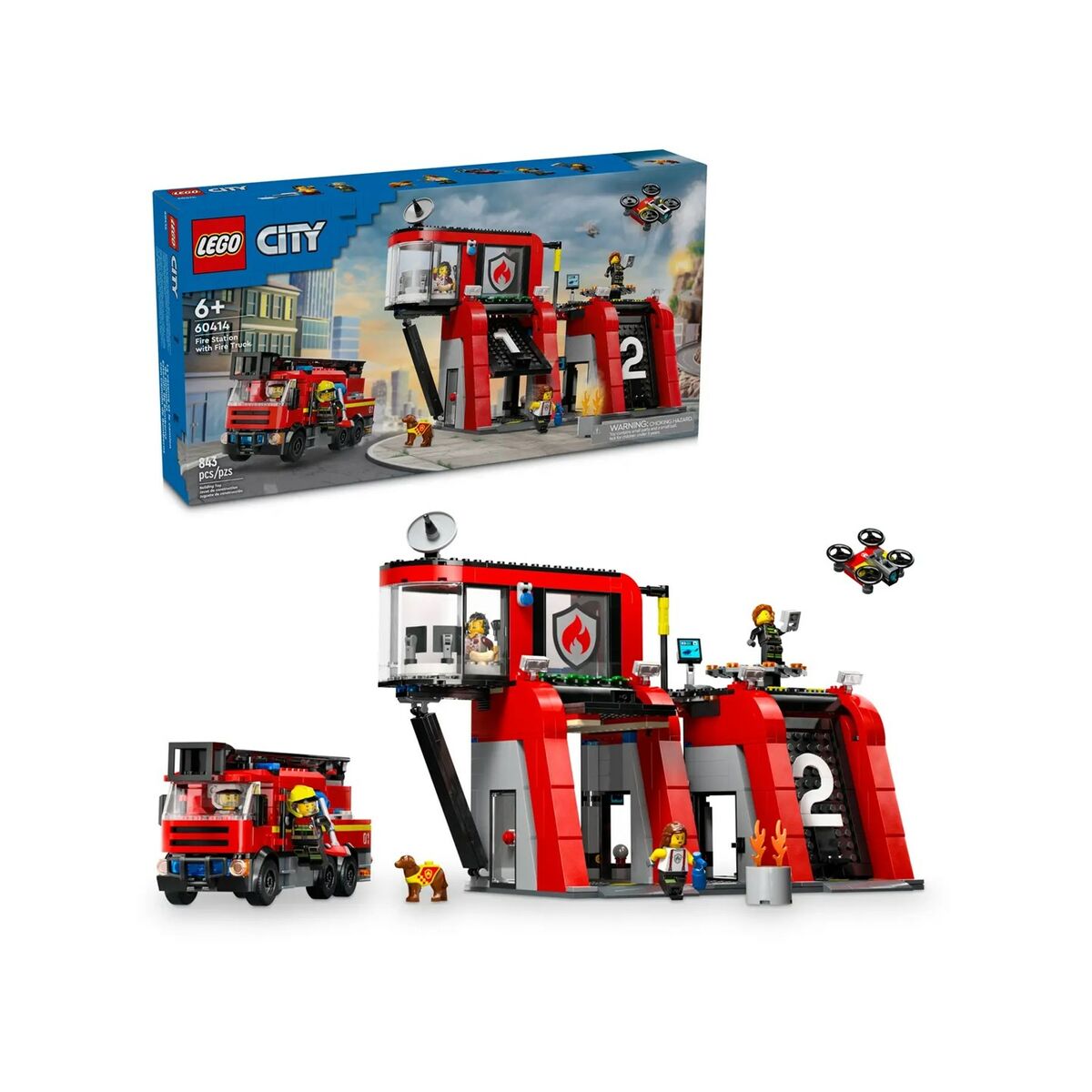 Playset Lego 60414 Fire station with Fire engine Playset Lego 60414 Fire station with Fire engine