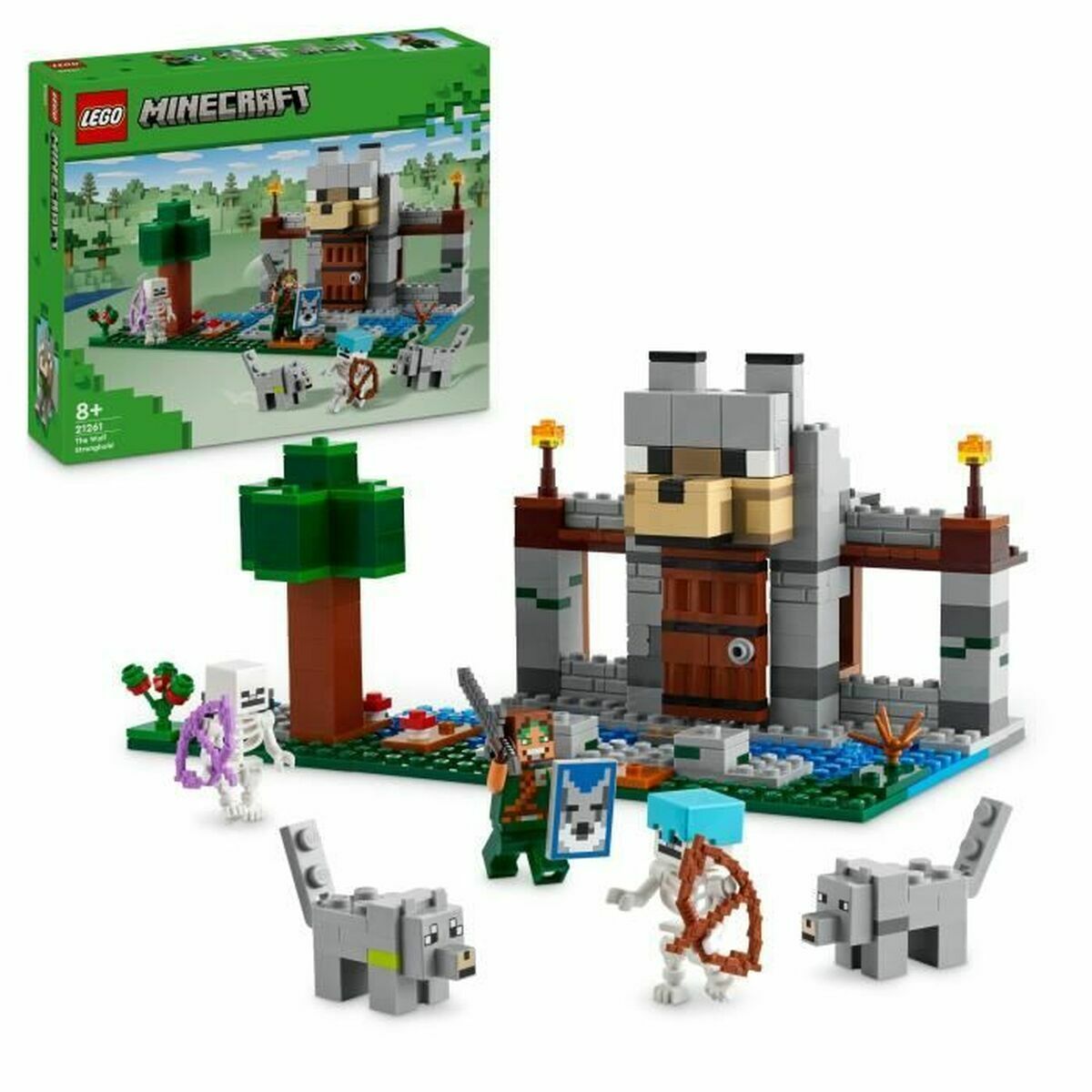 Construction set Lego Minecraft 21261 The Wolf Stronghold Multicolour 312 Pieces