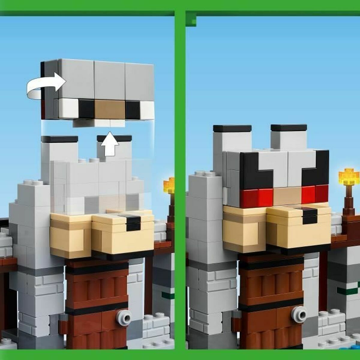 Construction set Lego Minecraft 21261 The Wolf Stronghold Multicolour 312 Pieces