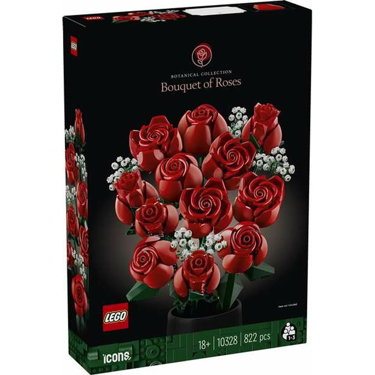 Construction set Lego Botanical Collection Bouquet of Roses Multicolour 822 Pieces Construction set Lego Botanical Collection Bouquet of Roses Multicolour 822 Pieces