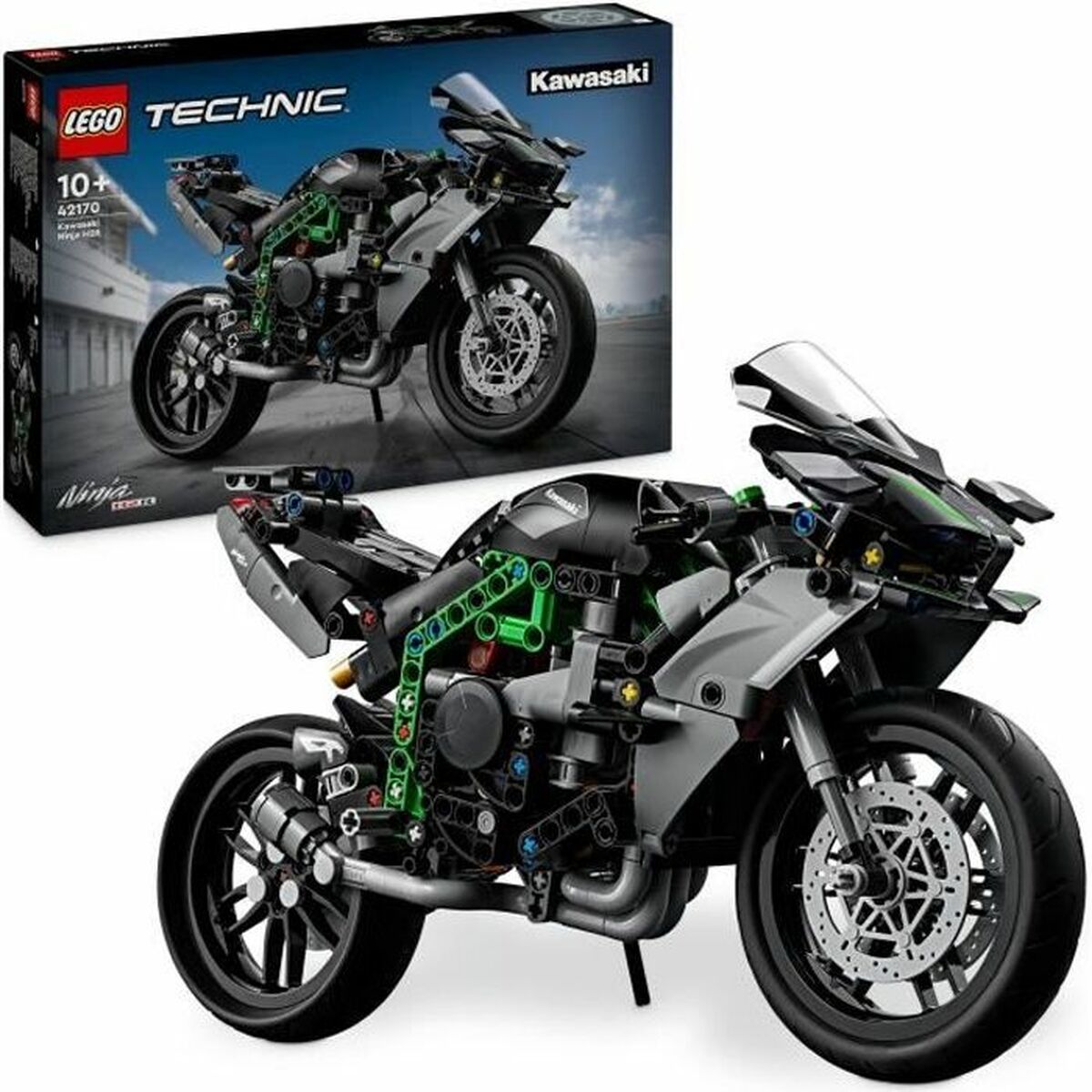 Construction set Lego Technic 42170 Kawasaki Ninja H2R Black 643 Pieces Construction set Lego Technic 42170 Kawasaki Ninja H2R Black 643 Pieces