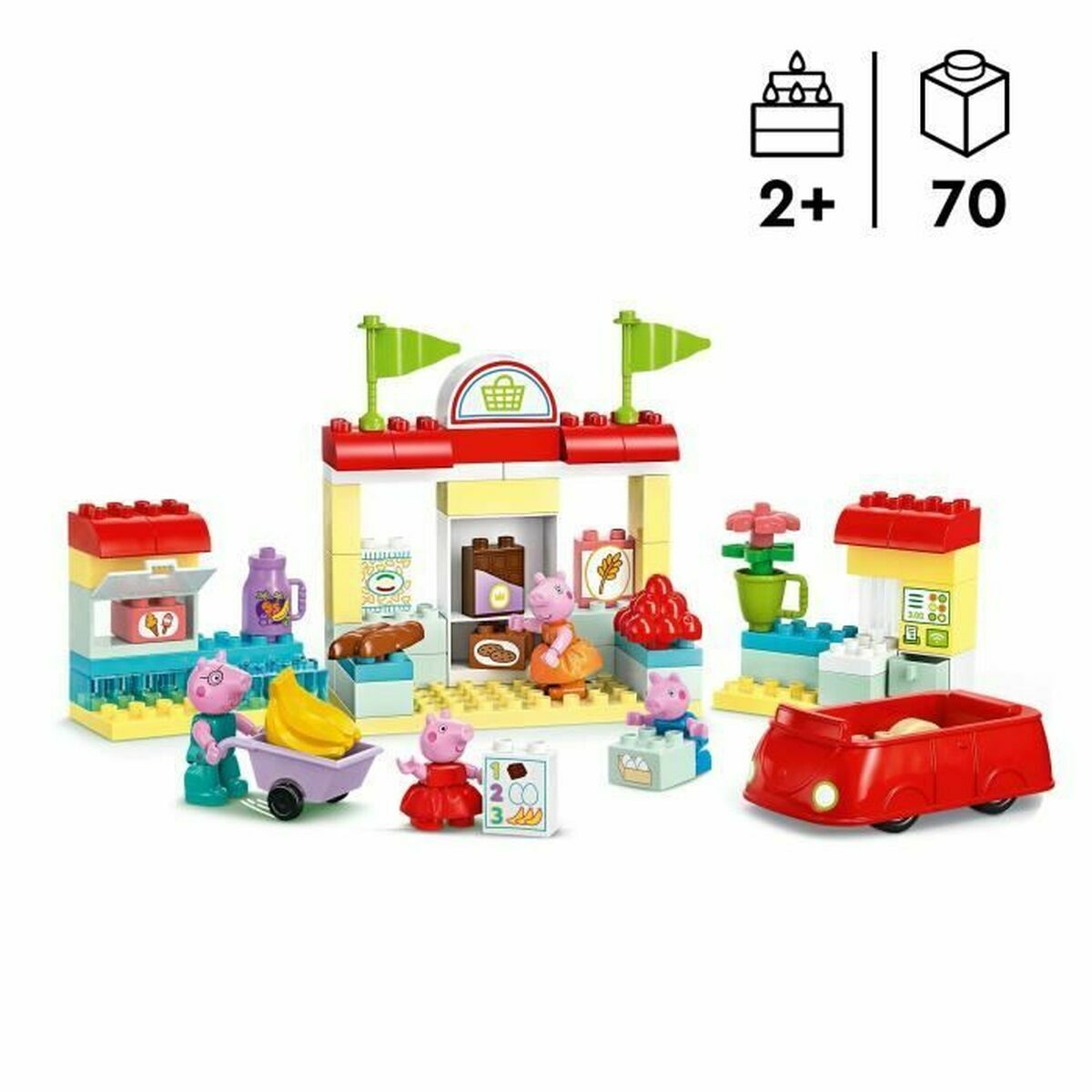 Construction set Lego Peppa Pig’s Supermarket Multicolour