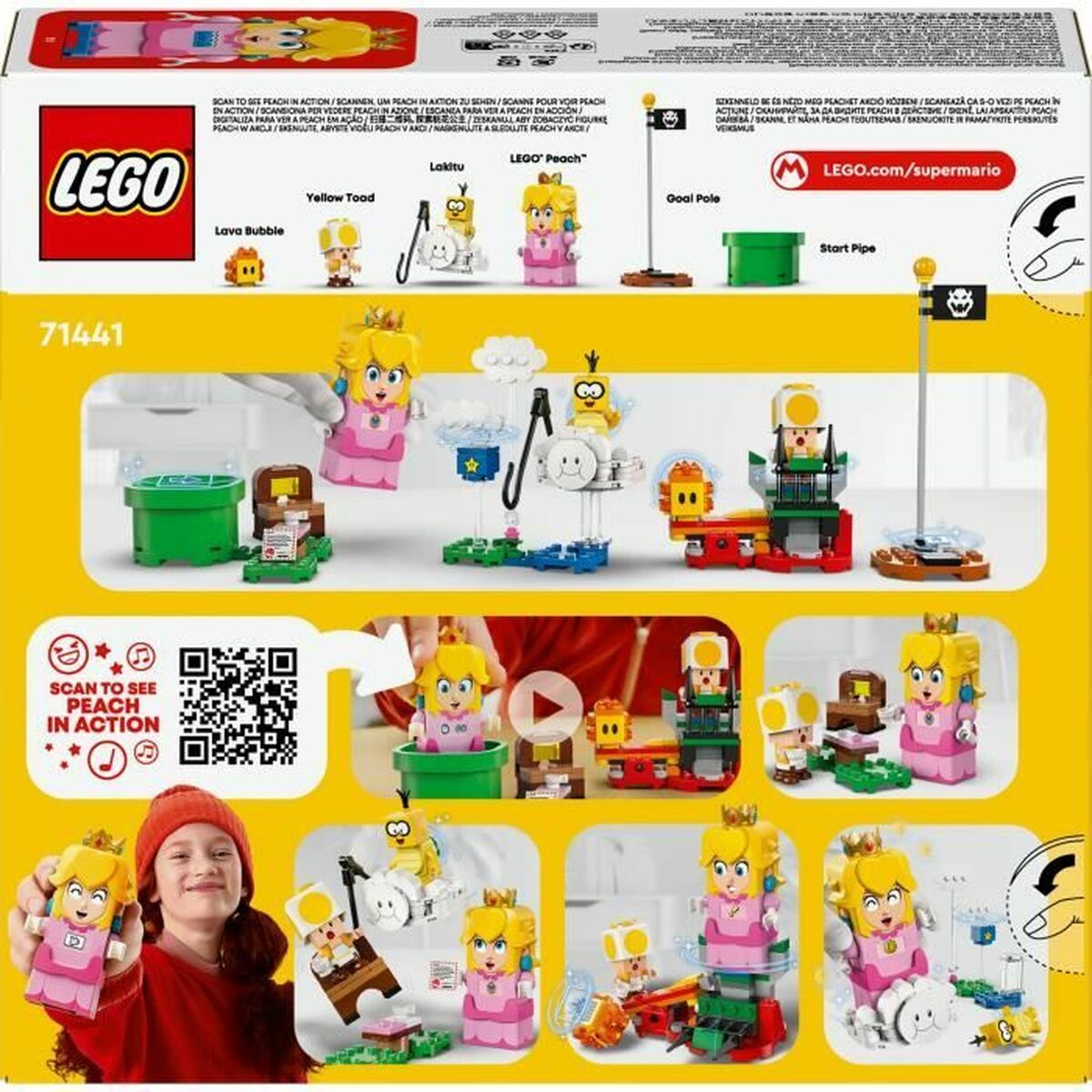 Construction set Lego 71441 LEGO Peach’s Adventures Interactive Princess Toy Multicolour