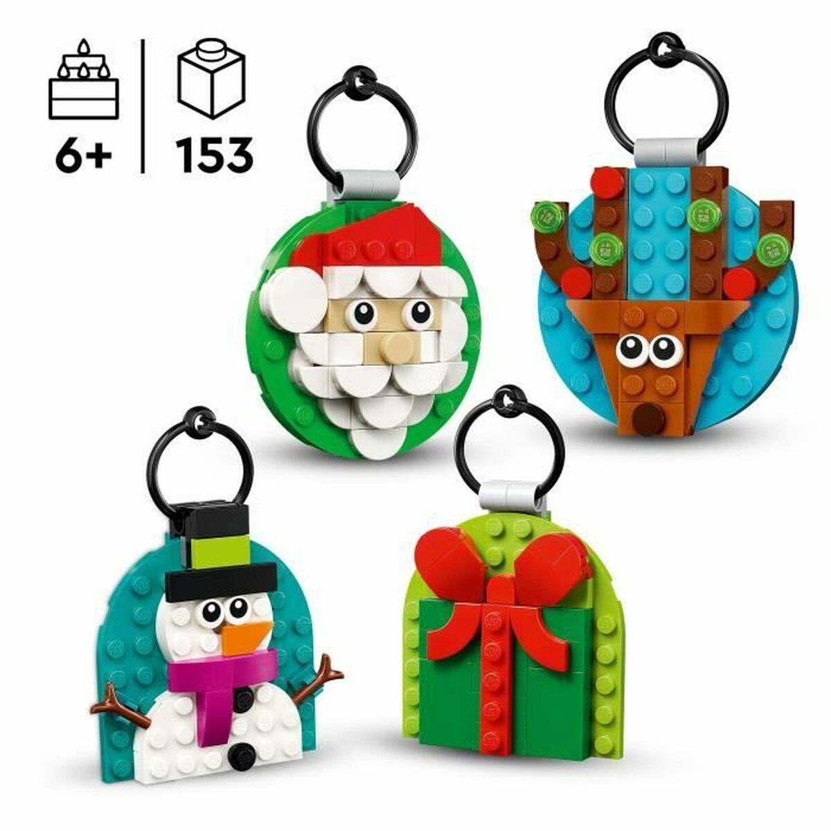 Building Blocks Game Lego Christmas 40744 153 piezas