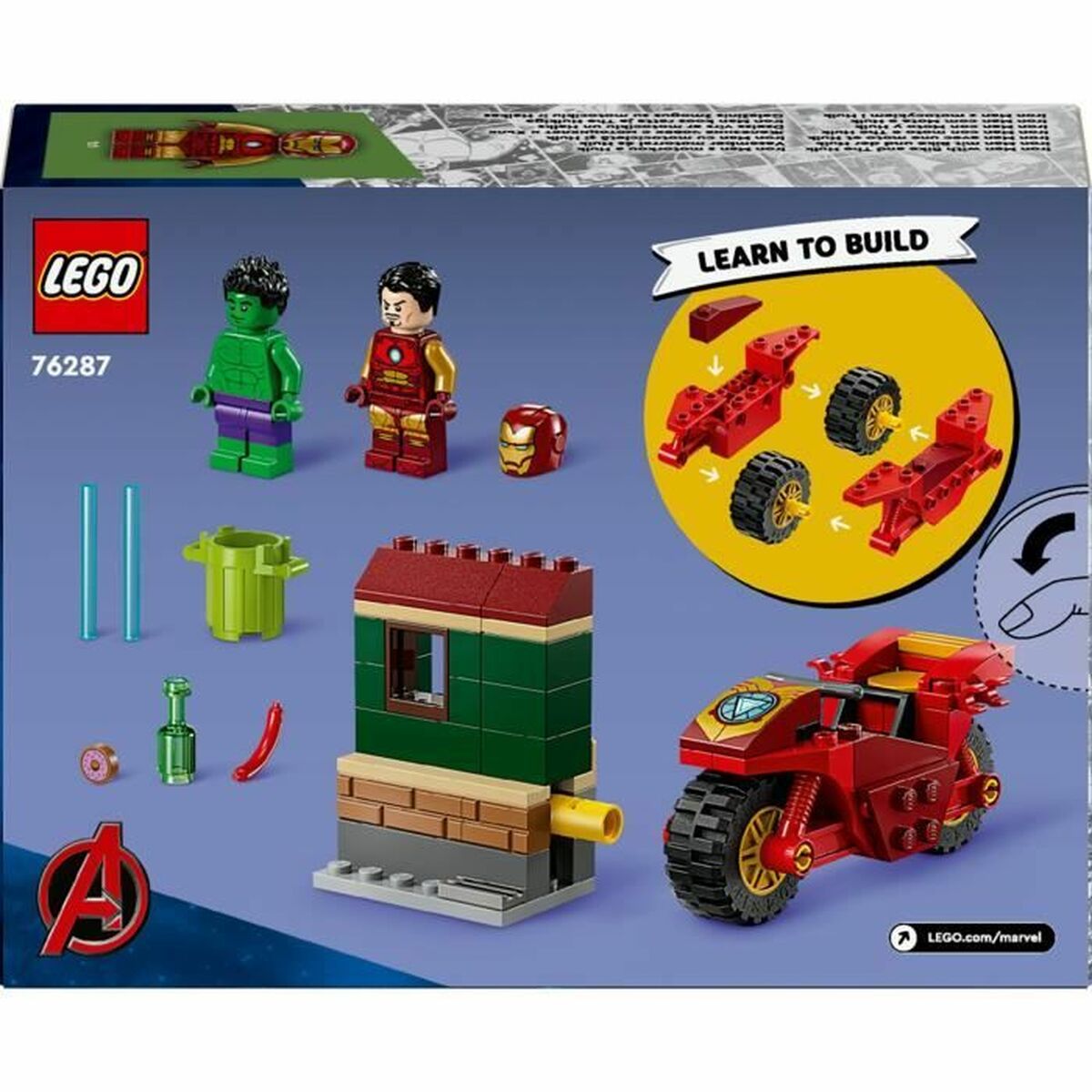 Decorative Figure Marvel Iron Man & Hulk Lego 76287