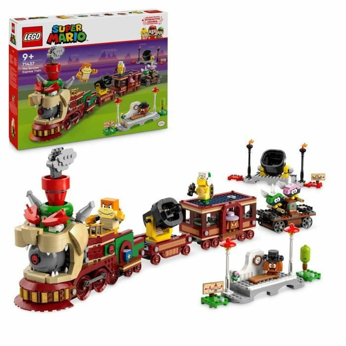 Construction set Lego 71437 Bowser’s Express Train Multicolour 1392 Pieces