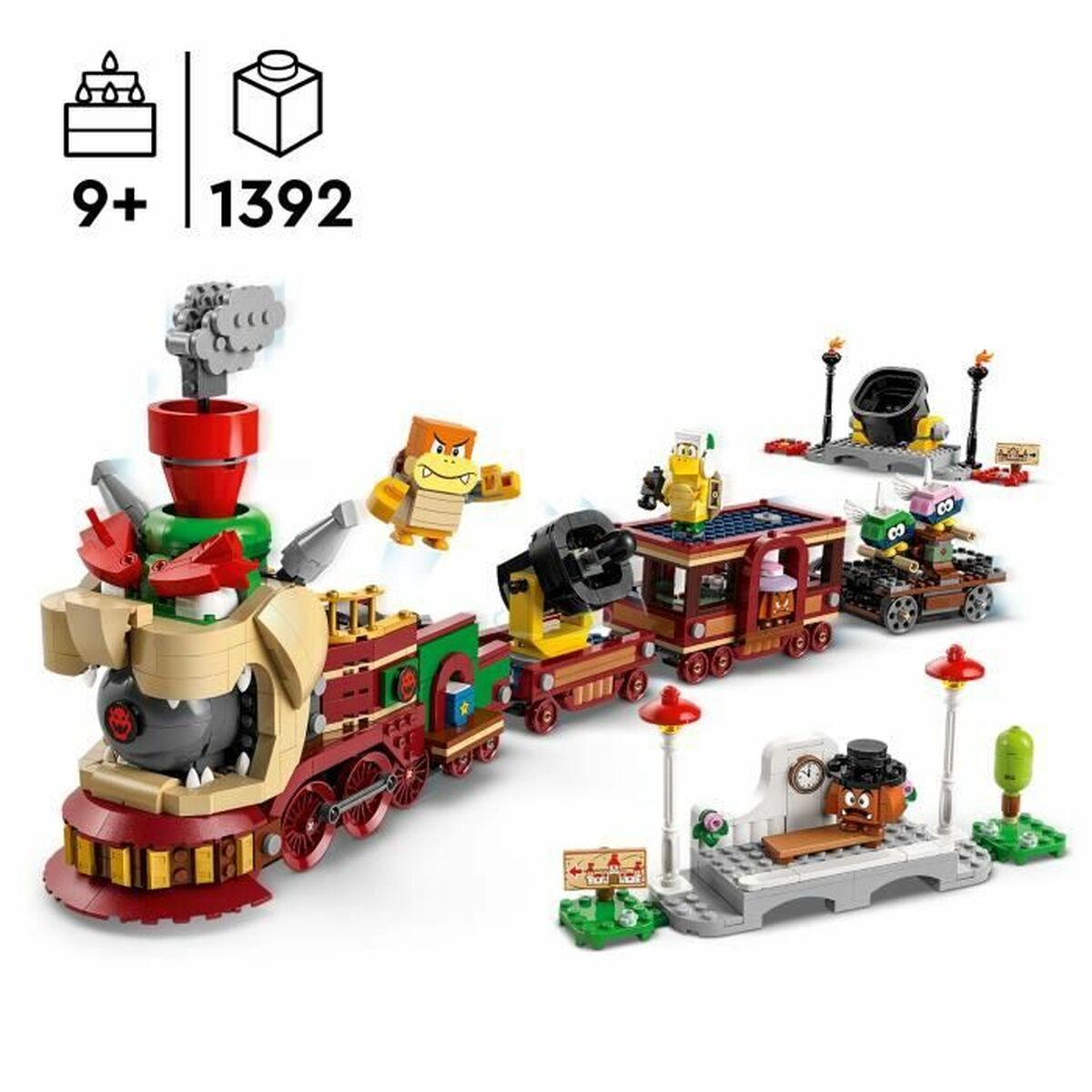 Construction set Lego 71437 Bowser’s Express Train Multicolour 1392 Pieces