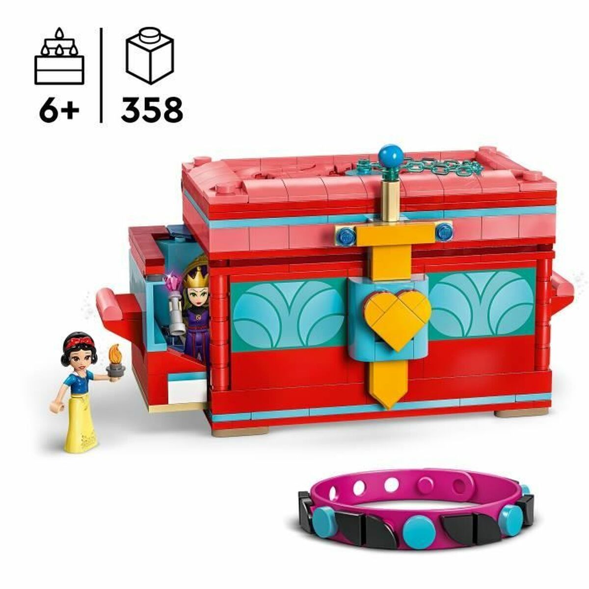 Construction set Lego 43276 Snow White’s Jewelry Box Multicolour 358 Pieces