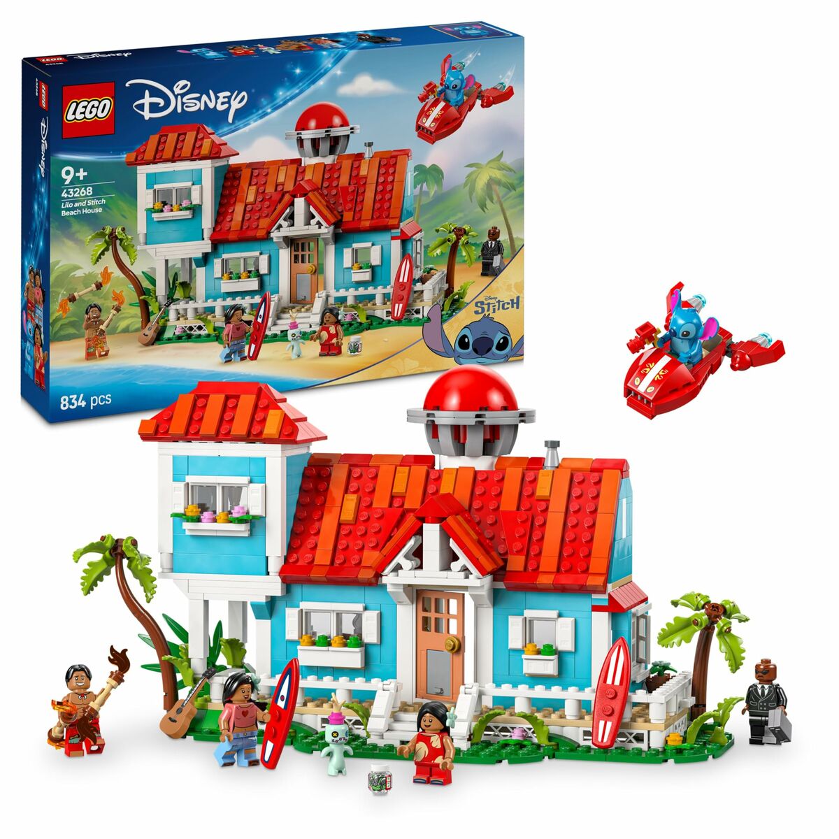 Construction set Lego Disney Lilo & Stitch 43268 834 Pieces