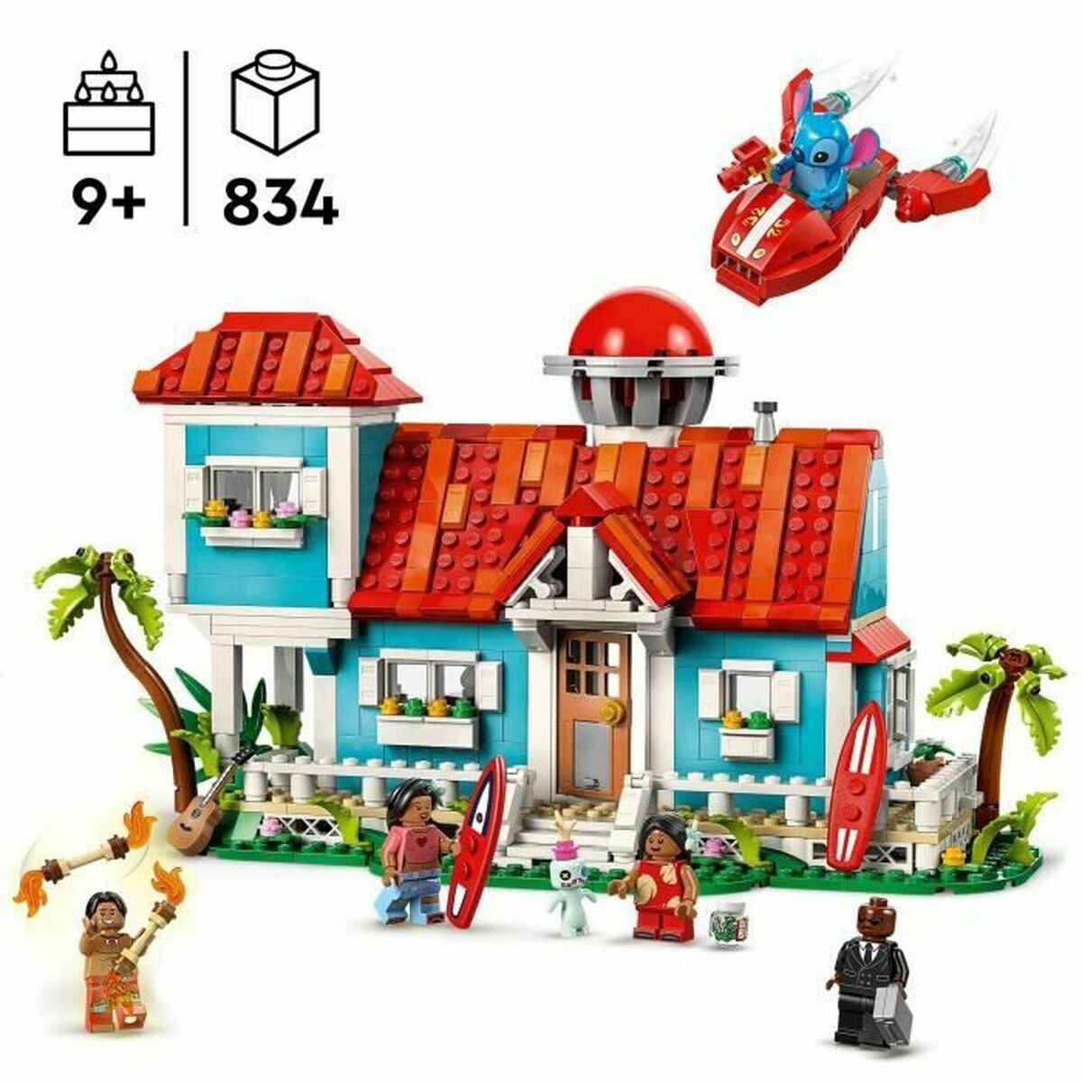 Construction set Lego Disney Lilo & Stitch 43268 834 Pieces