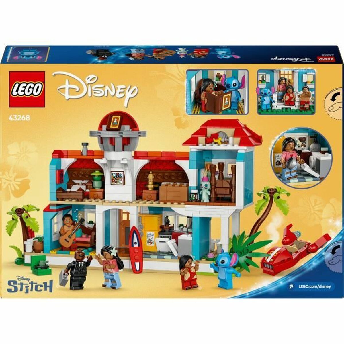 Construction set Lego Disney Lilo & Stitch 43268 834 Pieces