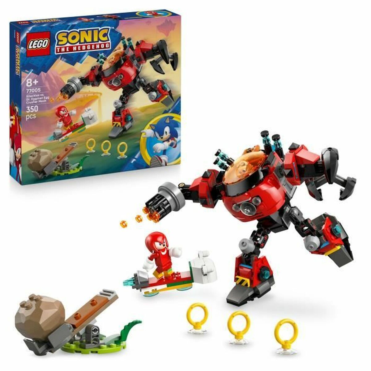 Construction set Lego 77005 Sonic Knuckles VS Dr. Eggman Egg Crusher Mech 350 Pieces Construction set Lego 77005 Sonic Knuckles VS Dr. Eggman Egg Crusher Mech 350 Pieces