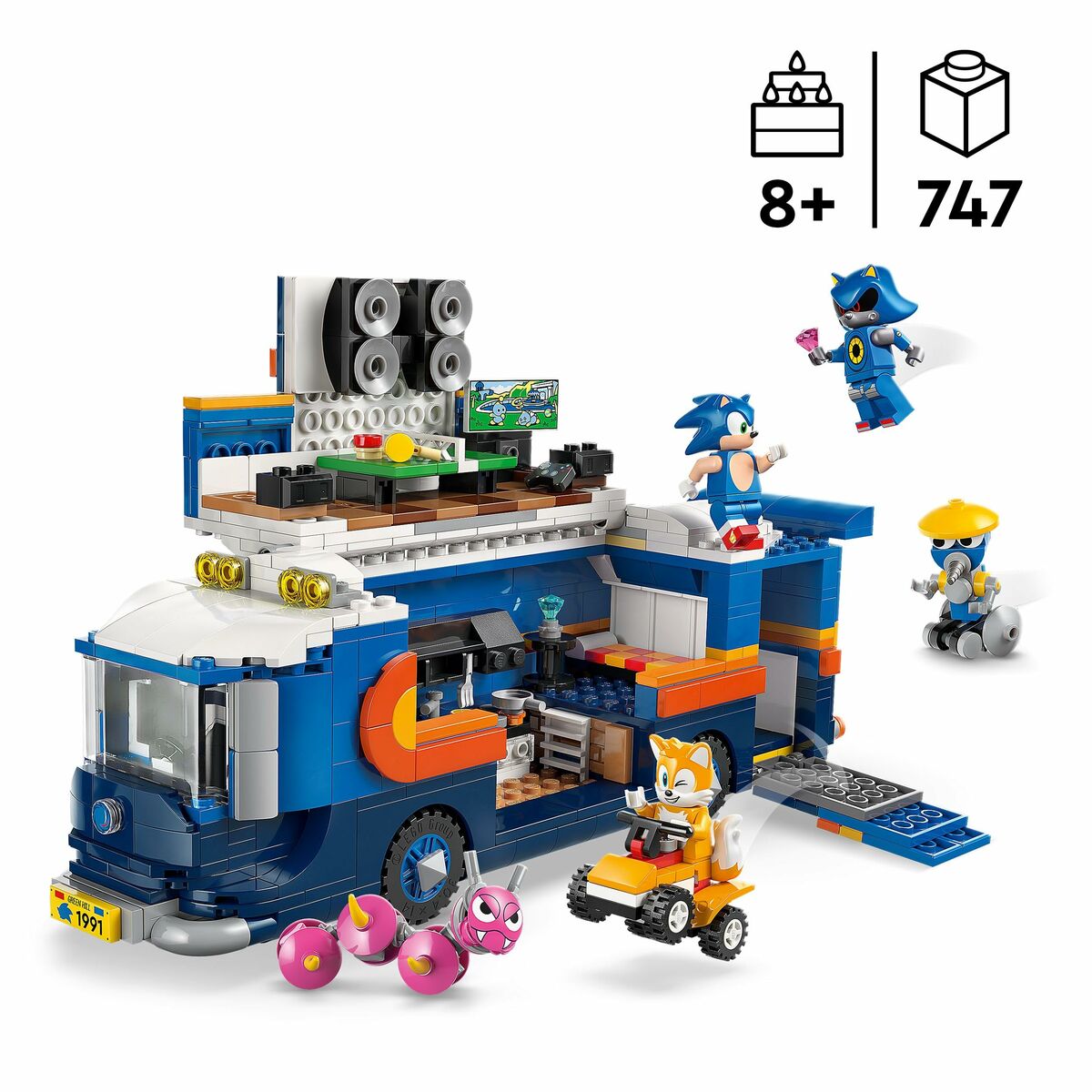 Construction set Lego 77006 Team Sonic Command Truck 747 Pieces