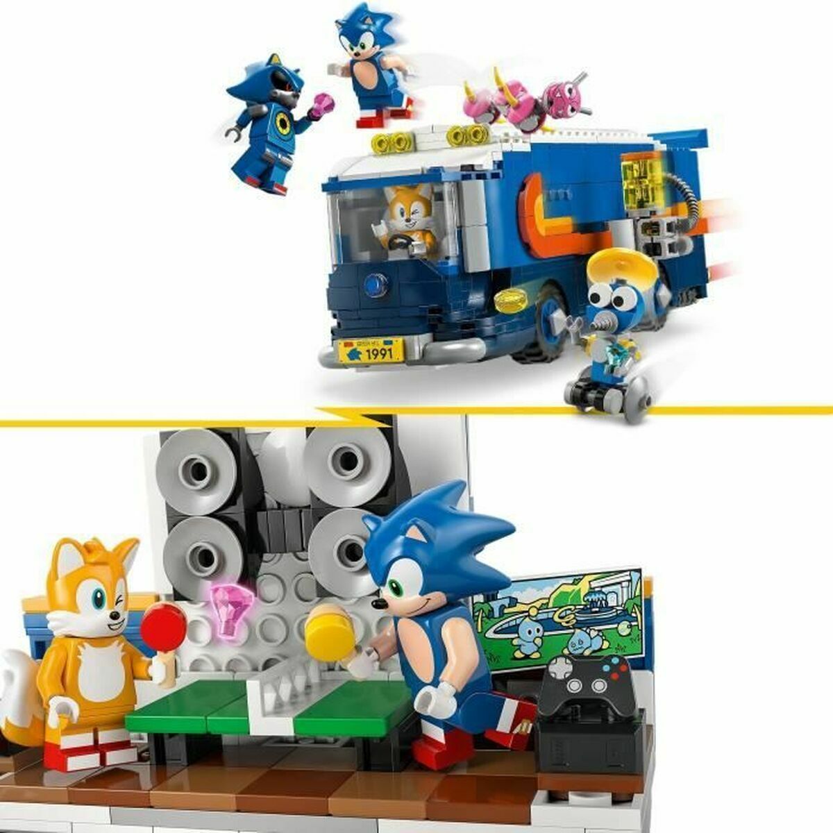 Construction set Lego 77006 Team Sonic Command Truck 747 Pieces