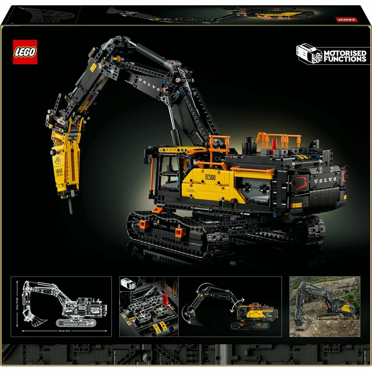 Construction set Lego 42215 Volvo EC500 Hybrid Excavator 2359 Pieces