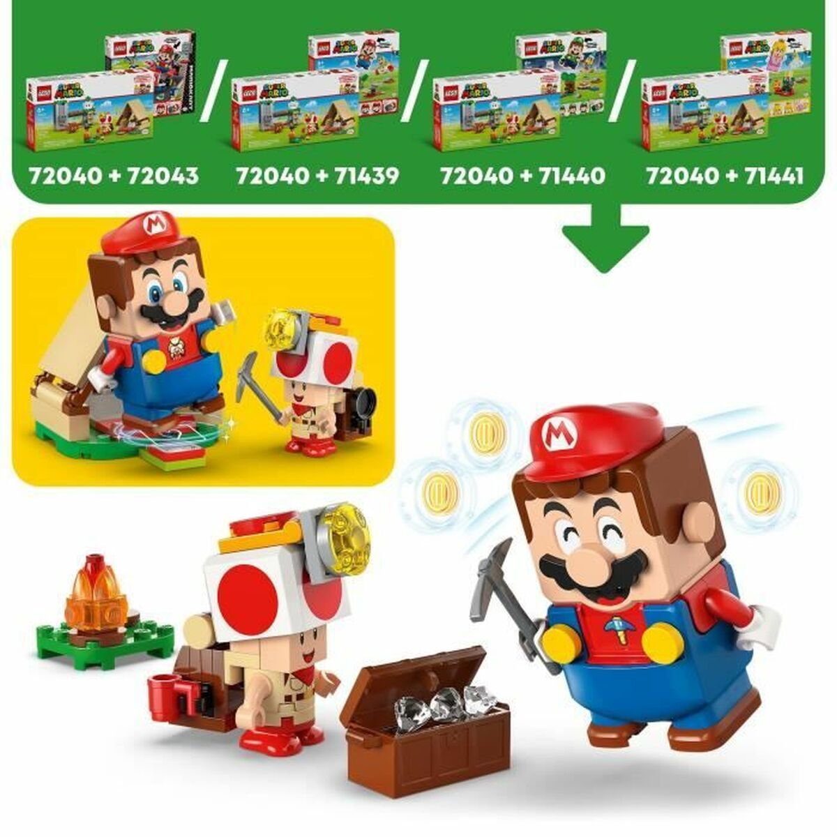 Construction set Lego 72040 Super Mario Captain Toad’s Camp 159 Pieces