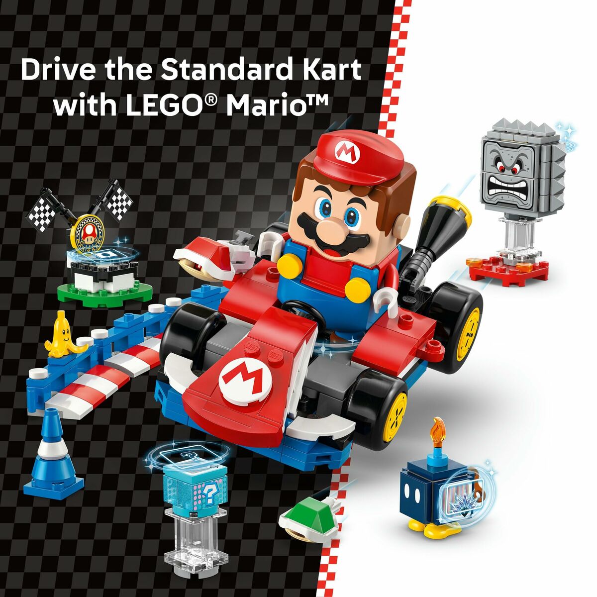 Construction set Lego 72043 Interactive LEGO Mario and Standard Kart 278 Pieces