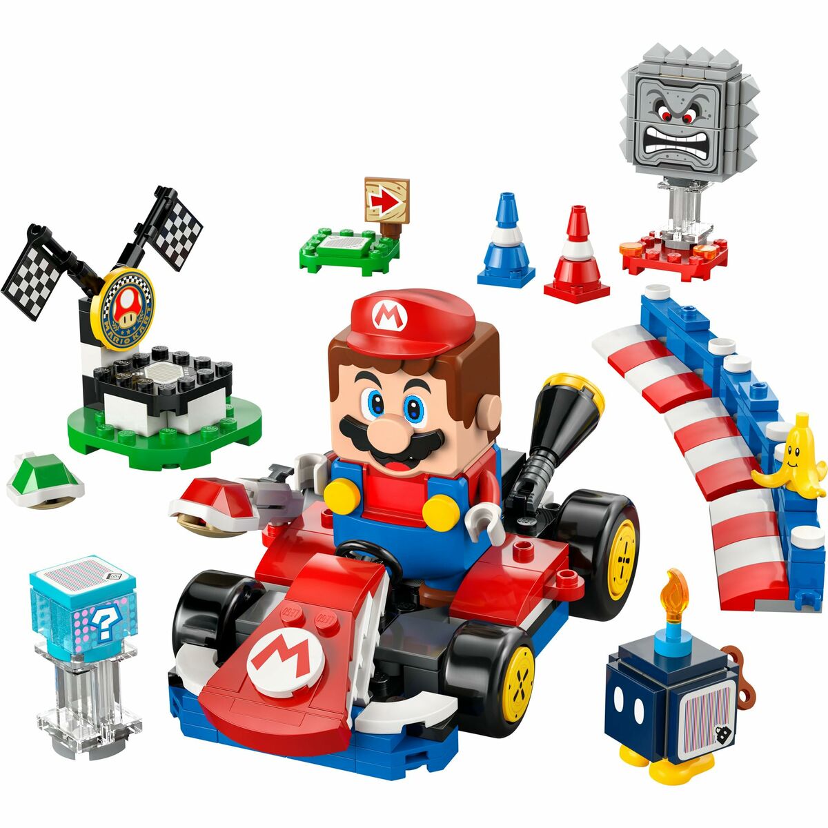 Construction set Lego 72043 Interactive LEGO Mario and Standard Kart 278 Pieces