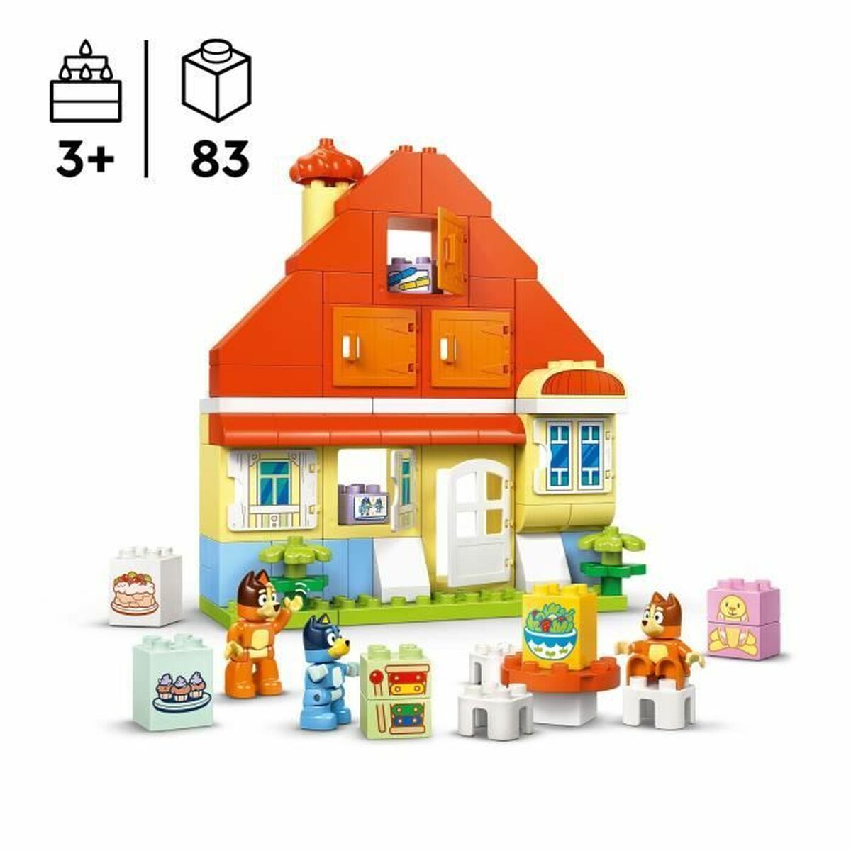 Construction set Lego DUPLO 10459 Bluey’s Family House with Memory 83 Pieces